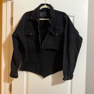 BDG Black denim crop jacket